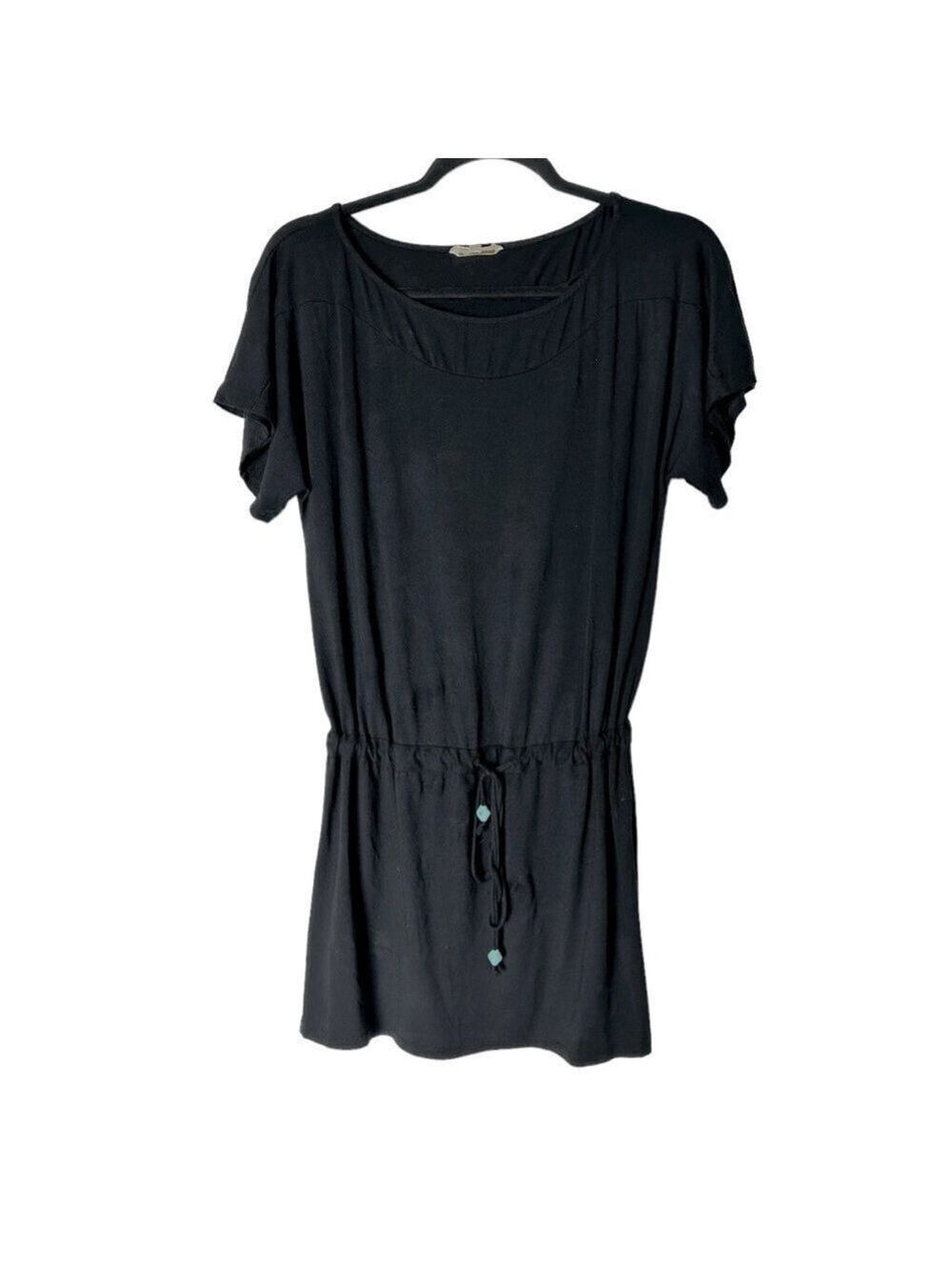 Shoshanna Swimwear Bikini Cover up Dress Size P/Small Black Beach Beads $198